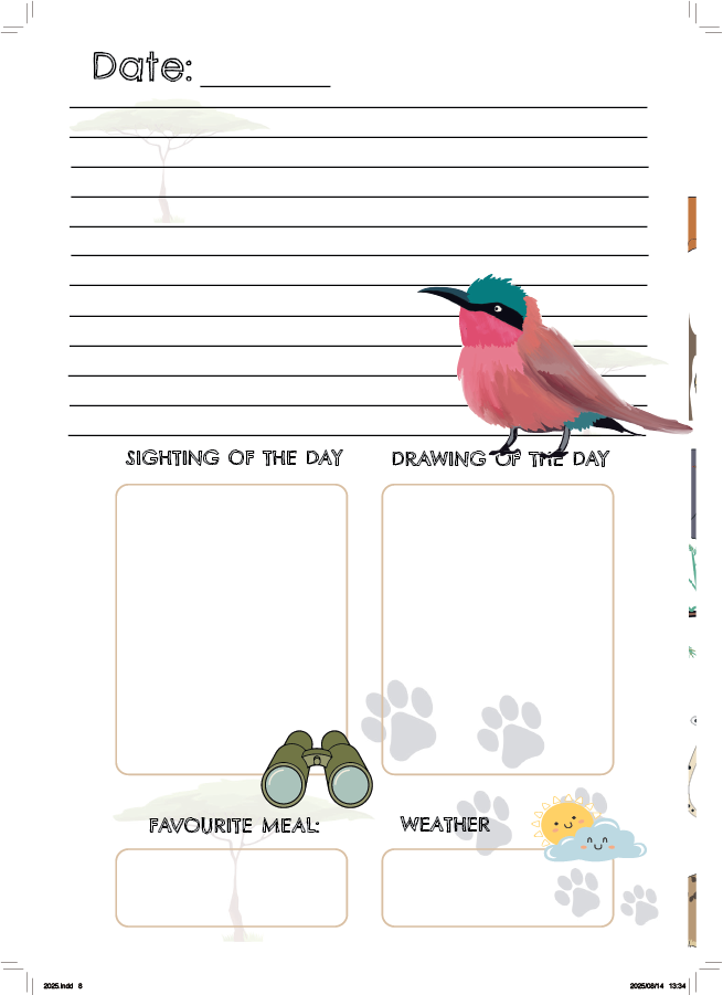 My Holiday Diary : Kruger Edition 2025